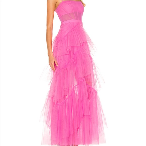 Bcbgmaxazria Corset Tulle Gown ...